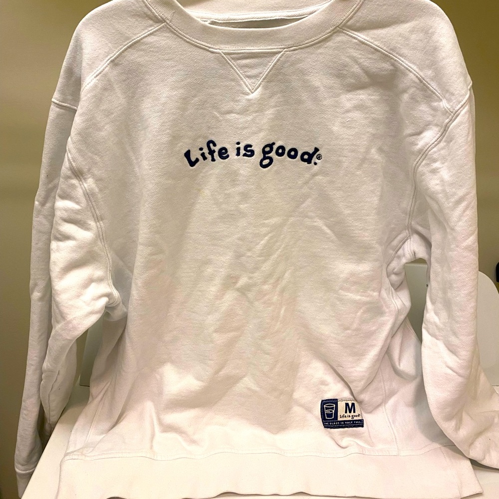 Life is Good crewneck sweatshirt
